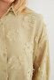 قميص فضفاض مطرز بالحجارة مع شراشيب - 6