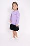 Girl's Printed Relax Fit Crew Neck Long Sleeve Dress - Color Block - 3