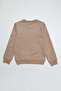 Teddy Bear Embroidered Crew Neck Girls' Sweatshirt - 3