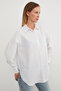 Basic Slit Oversized Shirt - 4
