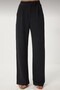 Women's High Waist Stretch Fabric Palazzo Pants - Flowy Wide Leg, Stylish Office & Casual Combination Trousers