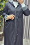 Women's Hijab Clothing Plus Size French Size Transitional Trench Coat - 7