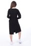 Girl's Printed Relax Fit Crew Neck Long Sleeve Lace-Up Dress - 3