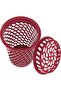65L Round Tall Laundry Bin, Dark Red - 5