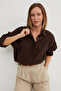 Basic Slit Oversized Shirt - 2