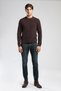 Jeff Normal Waist Slim Fit Very Narrow Leg Blue Men's Jean Trousers