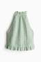 Textured halterneck top