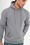 Unisex Standard Cut 3 Thread Ribbed Hooded Cotton Sweatshirt with Fleece Inside - 3