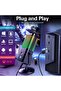 USB Microphone for PC, RGB Gaming Microphone with Mute Button, Gain Control, Monitoring Headpho - 8