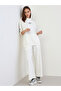 Off White Printed Longline Hoodie and Joggers Co-Ords - 2