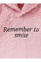 Girl's Furry Slogan Print Long Sleeve Hoodie Dress - 4