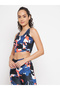 Medium Impact Padded Non-Wired Camouflage Print Sports Bra - 2