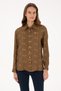 Women's Khaki Long Sleeve Shirt 50308637-Vr027