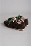 Seç 33122 Genuine Leather Double Lace-Up Sneakers Brown Suede - 5