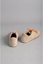 Seç 33116 Genuine Leather Double Lace-Up Sneakers Beige Suede - 4
