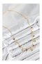 Gold Special Series Vip Necklace with Burgundy Stone Detail - 3