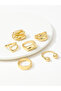 Set of 6 - Gold Statement Rings - 5