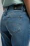 Funny normal waist comfortable cut narrow leg blue women's jean pants - 4