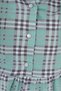 Girl's Printed Relax Fit Hooded Button Long Sleeve Plaid Dress - Color Block - 3