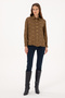 Women's Khaki Long Sleeve Shirt 50308637-Vr027 - 4