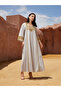 Sequined Embellished Sleeve Tassel Detail Jalabiya - 5