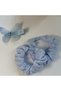 Butterfly Detailed Set of 2 Girls' Blue Rubber Buckles