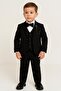 Boy's Chain-Montero Jacketed Tuxedo Suit / Jacket, Pants, Vest, Shirt Bow Tie Slim Fit