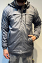 Men's Hooded Pocket Detailed Fleece Lined Winter Coat 2540 Smoked - 6