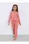 Girls Rust Pocket Detail Shirt and Pyjama Set - 2