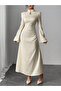 Floral Print Ruched Detail A-Line Maxi Dress - 2