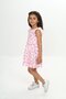 Girl's Printed Relax Fit Crew Neck Ruffle Sleeve Dress - - 3