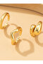 Set of 3 - Gold Tone Alloy Ring - 4