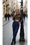 Women's New Season Lumberjack Plaid Pattern Crop Shirt Zaq - 2