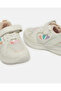 Girls White Rubber Patch Trainer - 4