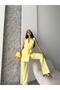 Women's Belted Vest Pants Suit - 3