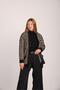 Women's Black Sand Sequin Detailed Patterned Pocketed Knitwear Cardigan - 2