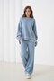 Basic Oversized Crew Neck Knitwear Bottom-Top Set Aw25Au0031 - 5