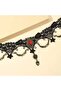 Black Lace Chain Gothic Choker Necklace Gtk413 - 5