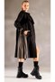 Italian Style Asterli Trench Coat Black - 5