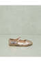 Senior Girl Gold Strap Ballerina