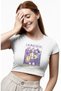 Rumi Mira Zoey Printed Women's Crop Top, Kpop Demon Hunters Themed Girls' Crop Blouse