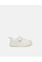 Boys White Printed Color Block Sneakers