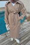 Premium Trench Coat with Shoulder Epaulettes Camel - 3