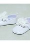 Baby White With Flower Patch Pram Shoe - 3