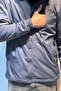 Men's Hooded Pocket Detailed Fleece Lined Winter Coat 2571 Smoked - 6