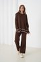 Basic Oversized Crew Neck Knitwear Bottom-Top Set Aw25Au0031 - 4