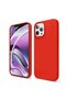 Soft Silicone iPhone 12 Pro Max Case, Microfiber Inside, Protection, Slim, Red