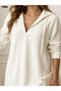 New Season Hooded Long Sleeve Collar Open Women's Modal Dress - 3