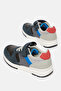 Boys Navy Material Block Sneakers - 4