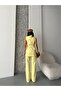 Women's Belted Vest Pants Suit - 6